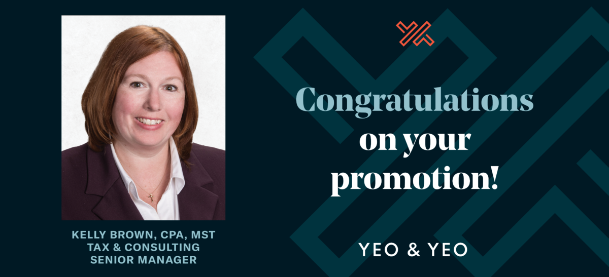 Yeo & Yeo Promotes Kelly Brown to Senior Manager